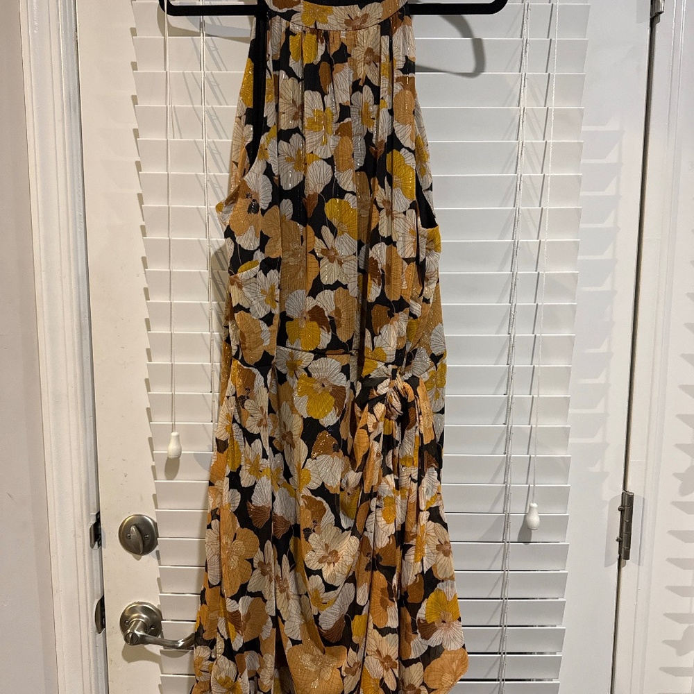 Melonie T Floral High-Neck Dress – Size 24W